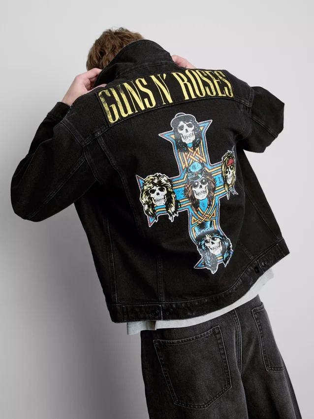Guns N’ Roses pamuklu kot ceket Guns N’ Roses pamuklu kot ceket