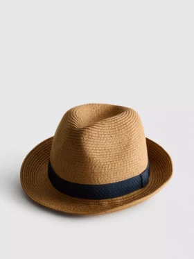Hasır trilby şapka