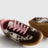 Hayvan desenli kauçuk tabanlı Sneakerlar