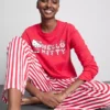 Hello Kitty çizgili pijama takımı Hello Kitty çizgili pijama takımı