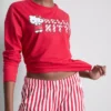 Hello Kitty çizgili pijama takımı Hello Kitty çizgili pijama takımı