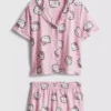 Hello Kitty kısa boyfriend şortlu pijama Hello Kitty kısa boyfriend şortlu pijama