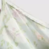 Çiçek desenli dantel süslemeli slip elbise Çiçek desenli dantel süslemeli slip elbise