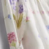 Çiçek desenli geniş paça pijama altları