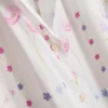 Çiçek desenli kısa kollu pijama gömleği