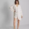 Çiçek desenli mini sabahlık Çiçek desenli mini sabahlık