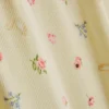 Çiçek desenli nervürlü pijama altları
