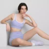 Çift katmanlı spor kısa üst Çift katmanlı spor kısa üst