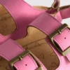 Çift tokalı kayışlı slingback sandaletler