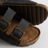Çift tokalı kayışlı slingback sandaletler