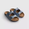 Çift tokalı mule sandaletler