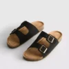 Çift tokalı mule sandaletler