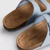 Çift tokalı mule sandaletler