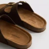 Çift tokalı mule sandaletler