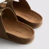 Çift tokalı mule sandaletler