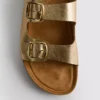 Çift tokalı mule sandaletler