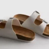Çift tokalı mule sandaletler