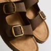 Çift tokalı mule sandaletler