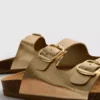 Çift tokalı mule sandaletler