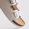 Çift tokalı mule sandaletler