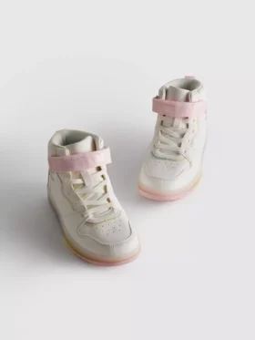 Işıklı yüksek bilekli Unicorn sneakerlar