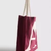 Initial kanvas tote çanta