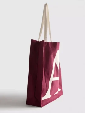 Initial kanvas tote çanta