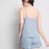 Çizgili cami şortlu pijama Çizgili cami şortlu pijama