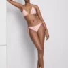 Çizgili denizyıldızı desenli üçgen bikini üstü Çizgili denizyıldızı desenli üçgen bikini üstü