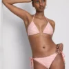 Çizgili denizyıldızı desenli üçgen bikini üstü Çizgili denizyıldızı desenli üçgen bikini üstü