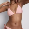 Çizgili denizyıldızı desenli üçgen bikini üstü Çizgili denizyıldızı desenli üçgen bikini üstü