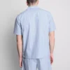Çizgili, düğmeli pijama gömleği