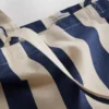 Çizgili kanvas tote çanta