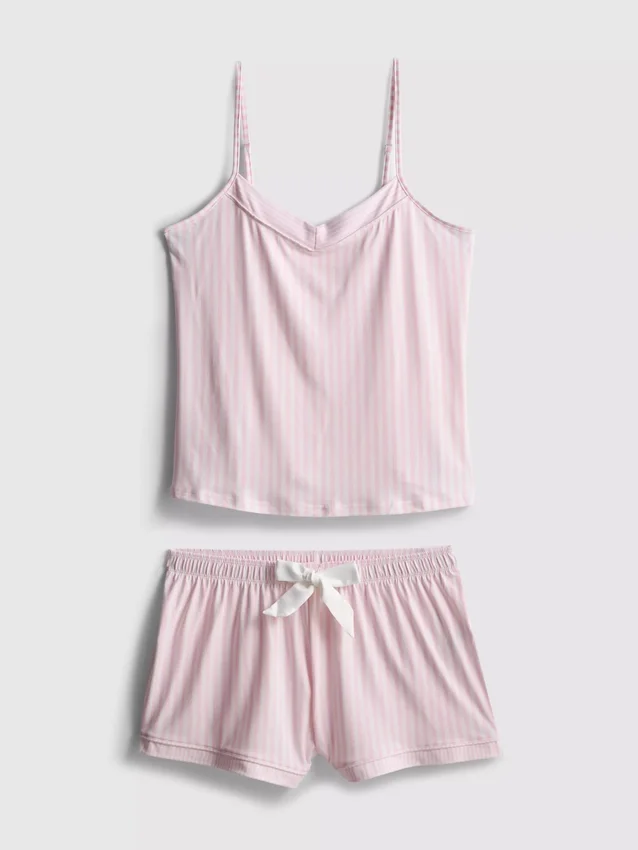 Çizgili kısa pijama Çizgili kısa pijama