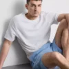 Çizgili kısa pijama takımı