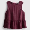 Çizgili peplum etekli tişört Çizgili peplum etekli tişört