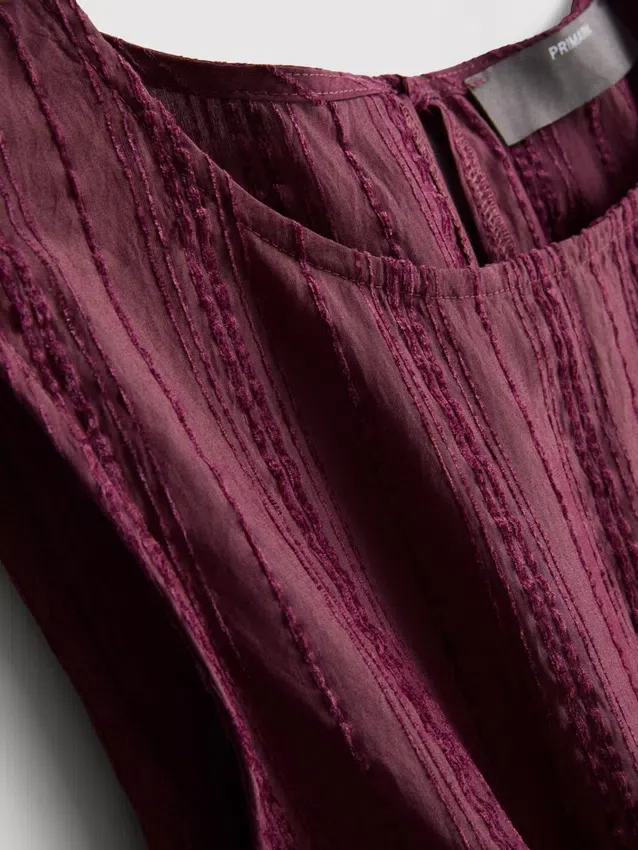 Çizgili peplum etekli tişört Çizgili peplum etekli tişört