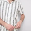 Çizgili pijama gömleği