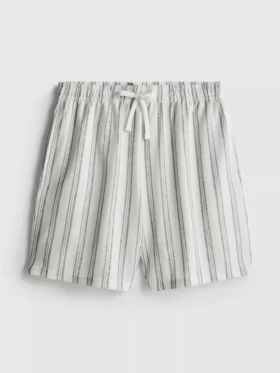Çizgili pijama şortu