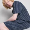 Çizgili pijama şortu Çizgili pijama şortu
