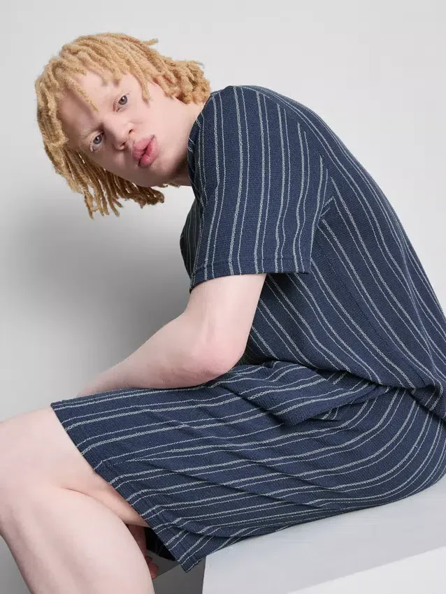 Çizgili pijama şortu Çizgili pijama şortu