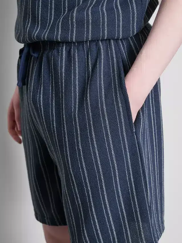 Çizgili pijama şortu Çizgili pijama şortu