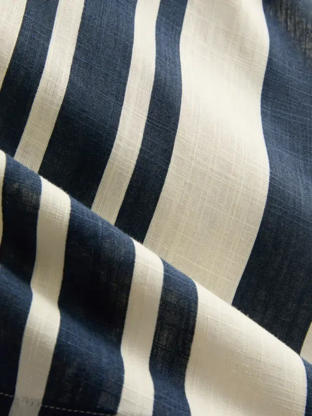 Çizgili sivri etekli bluz Çizgili sivri etekli bluz
