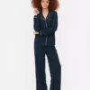 Jarse örgü uzun kollu boyfriend pijama takımı Jarse örgü uzun kollu boyfriend pijama takımı