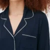 Jarse örgü uzun kollu boyfriend pijama takımı Jarse örgü uzun kollu boyfriend pijama takımı