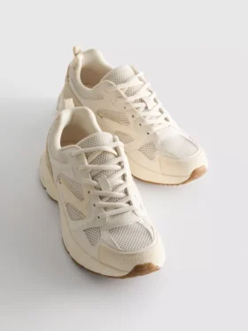 Kalın file panelli sneakerlar