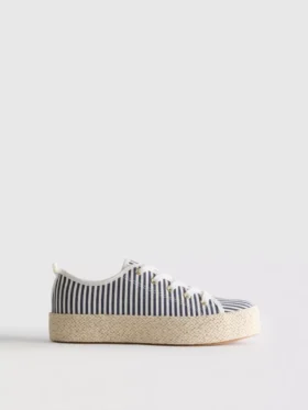 Kanvas jüt düz tabanlı Sneakerlar