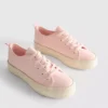 Kanvas jüt düz tabanlı Sneakerlar