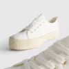 Kanvas jüt düz tabanlı Sneakerlar