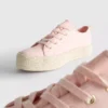 Kanvas jüt düz tabanlı Sneakerlar